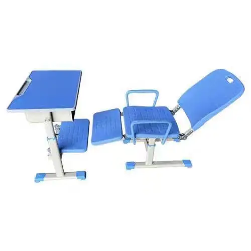 Student Desk and High School Chair Metal School Table Chair for Study