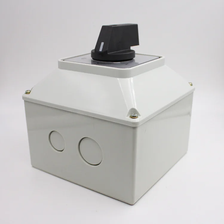 LW26-125/3 Waterproof Insulation Three-phase Motor Power Switch Universal Transfer Switch Box Rotary Changeover Switch