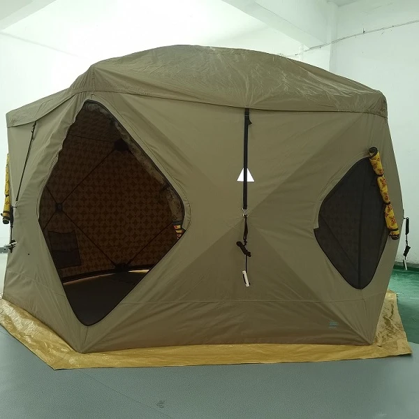 Camping Desert Tent 5-6 Person 4 Season Double Layers Waterproof Windproof Tents Family Outdoor In the Middle