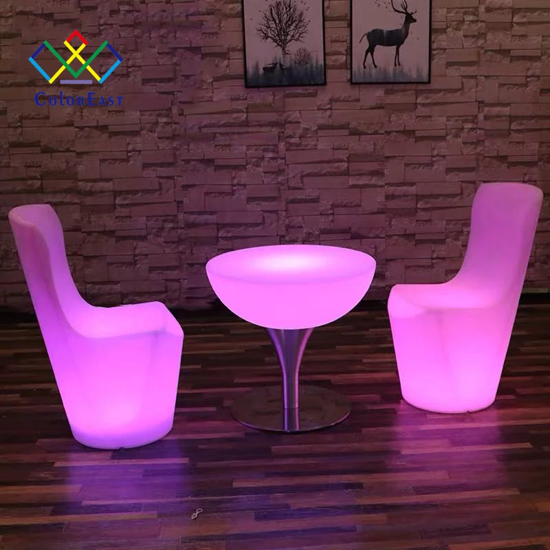  Modern Casual Style Table Set Luminous Dining And Chair CECT015 for Coffee