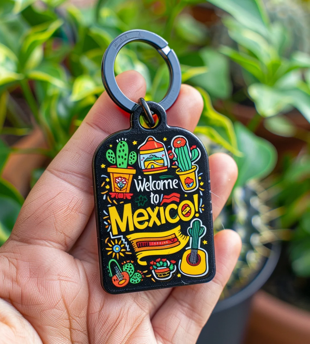 New Style Customize VIVA Mexico Shapes Patterns Keyring With Promotional Gift Souvenir Metal Keychain Key Chain