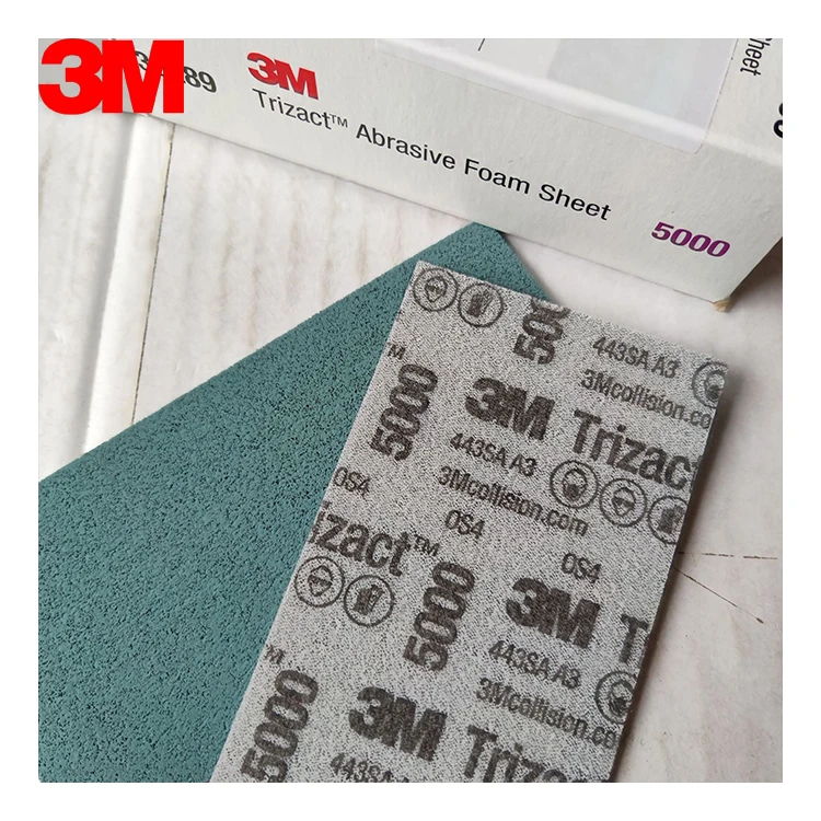 3M 30289 Trizact Hookit 5000 Grit P5000 443SA Sanding Abrasives Sponge Foam Sheets