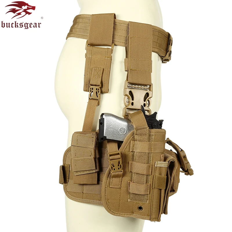 Bucksgear Nylon Tactical Pistol Fanny Pack Holster Carry Pouch Concealed Gun Bag