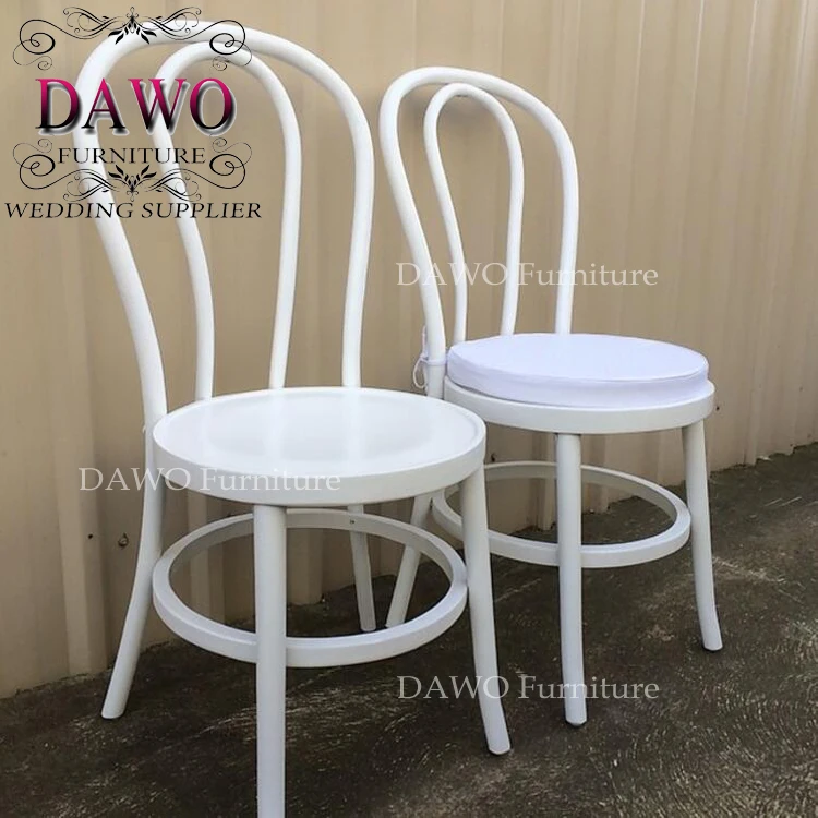 Hotel furniture black cushion wholesale metal iron chairs