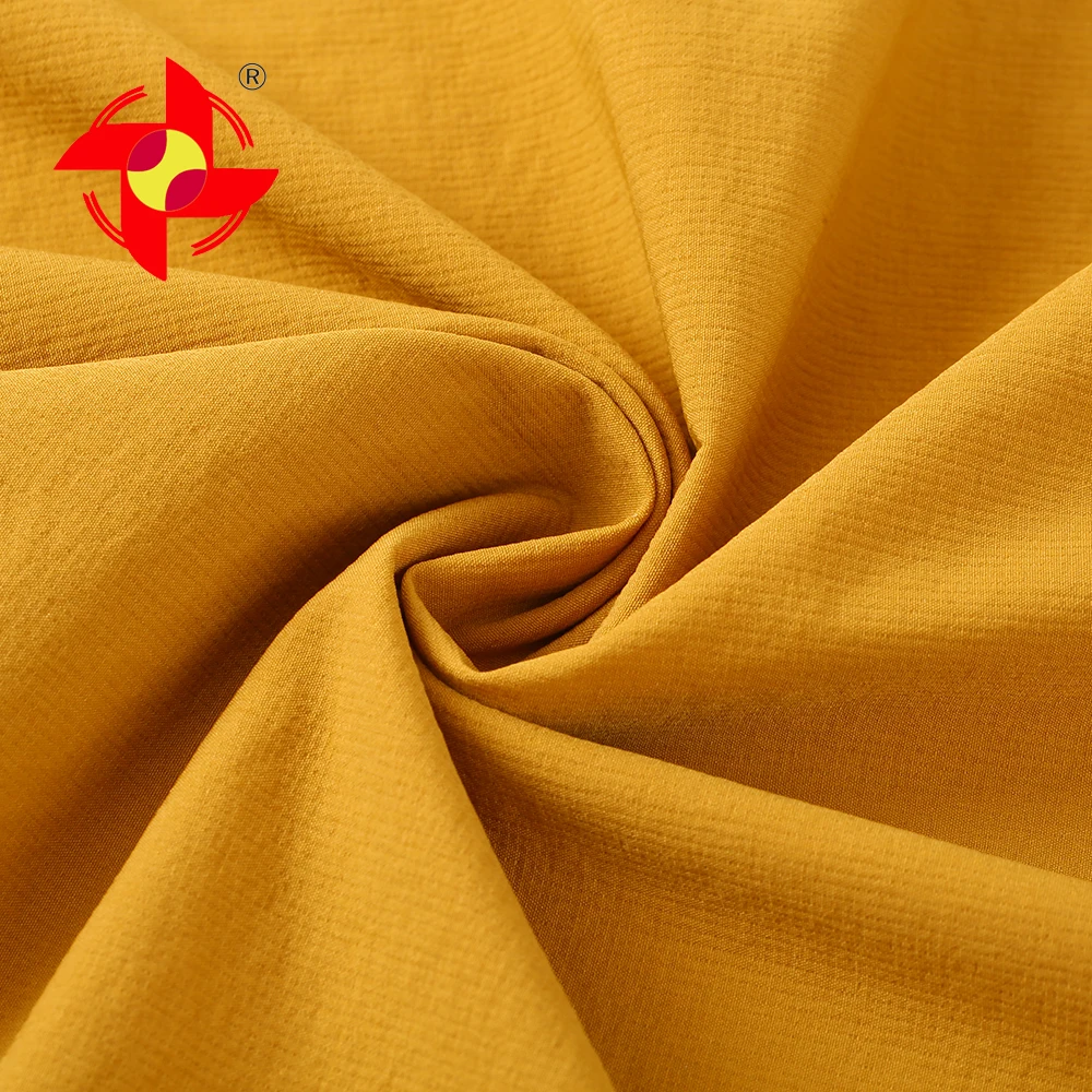 Woven Elastic Waterproof Taslan Crepe Trousers 90% Nylon 10% Spandex Fabric For Outdoor Stretch Wear
