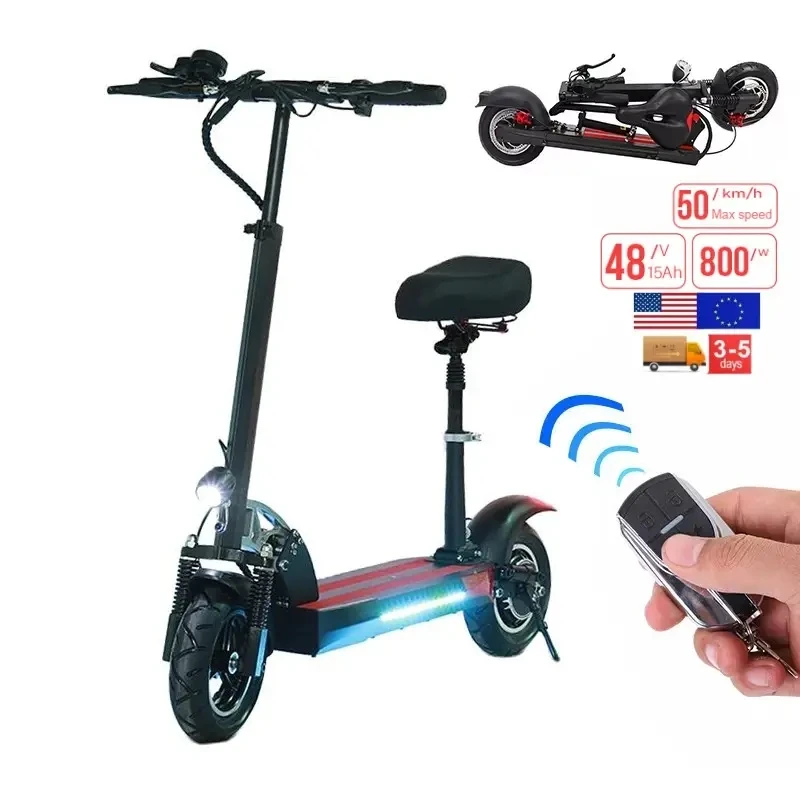Top Quality  EU US Warehouse 500W Motor 15ah 2 Wheels Folding Electric Scooter Mobility E scooter for Adult