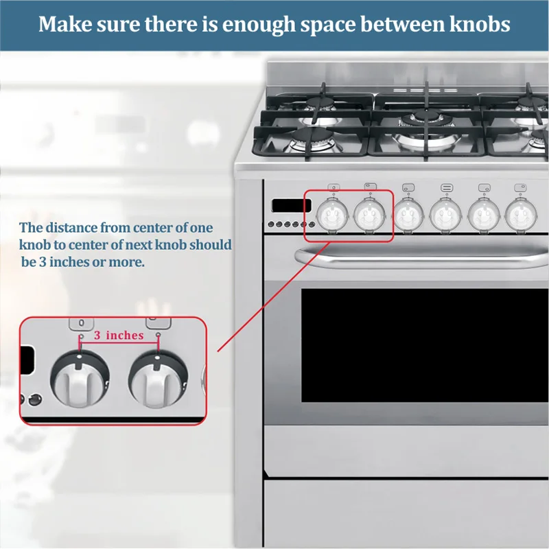 Transparent baby safety button cover gas stove safety knobs child safety stove protector