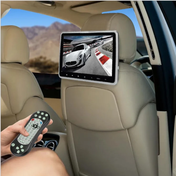 Led Car Screen Bluetooth-Enabled Dvd Player Mp3 / Mp4 Players Radio Tuner Tv Car Seat Lcd  Touch Screen For Car 10.1 Inch