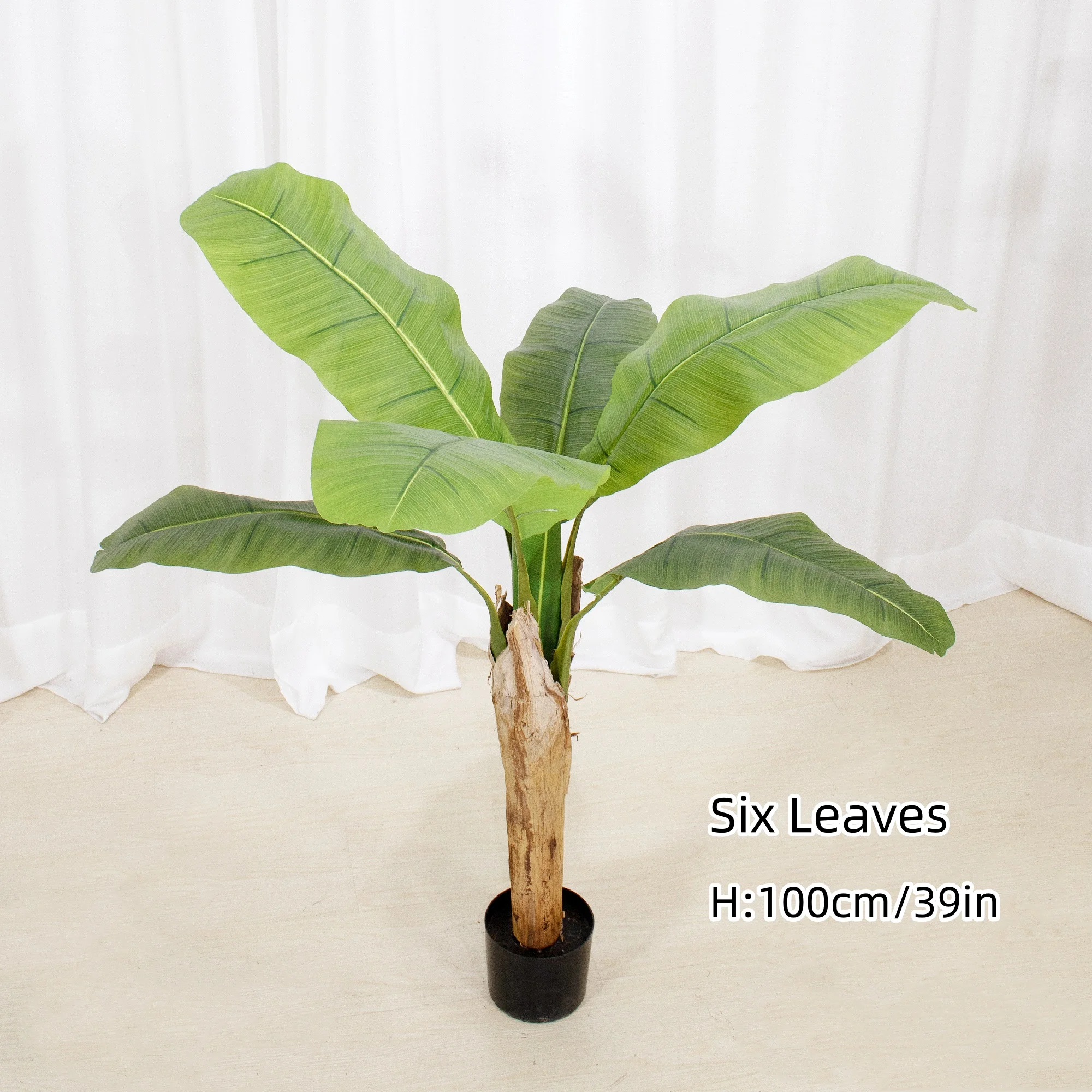 Artificial banana tree Artificial Travellers Palm Tree Large Leaves For Home Hotel Decoration Indoor Plants