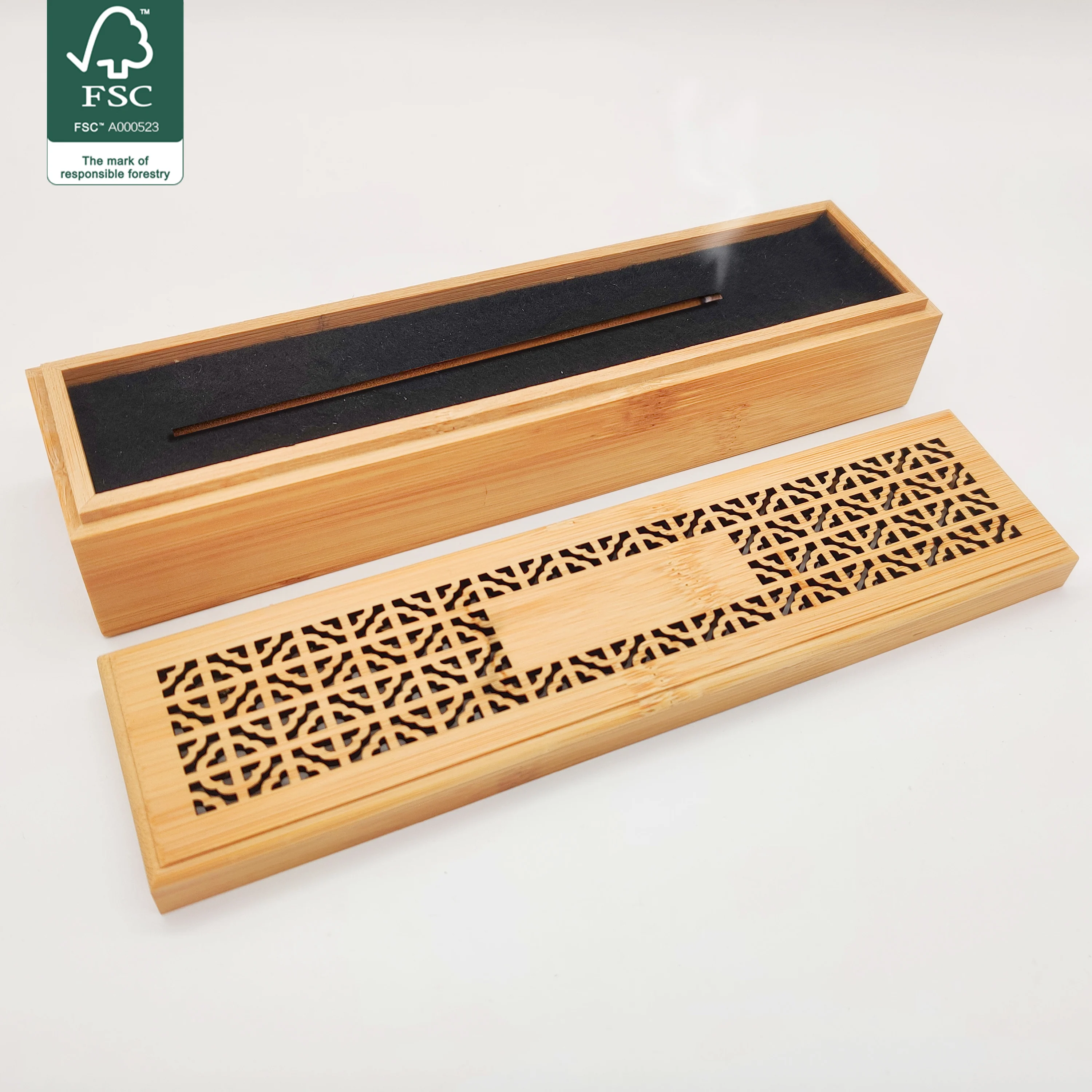 Buddhism  Temple, room  wood incense holder   Incense box  bamboo storage box