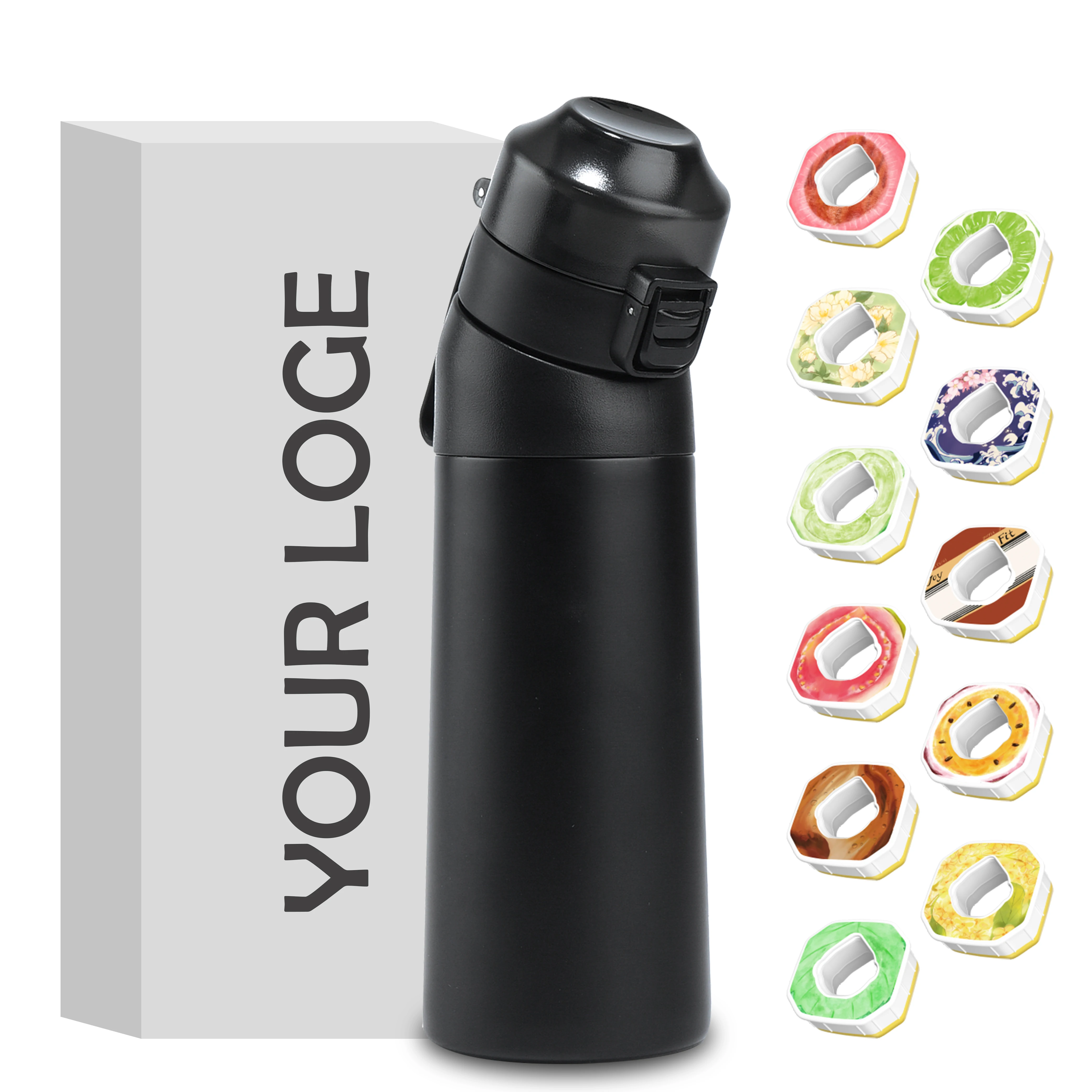Flavor and Smell-Aware Leak-Proof Stainless Steel Water Bottle 304 Vacuum Drinkware with Fruit Flavour Met Air Smaken