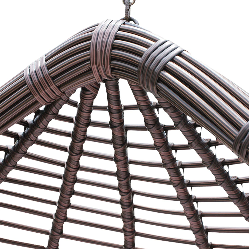
Outdoor Garden Rattan Patio Swings Chair Wicker Hanging Egg Chair with Stand 