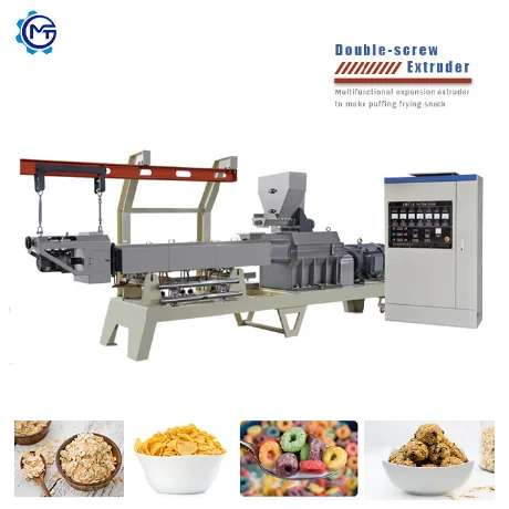 Automatic Industrial Breakfast Cereal Corn Flakes Making Machinery Equipment