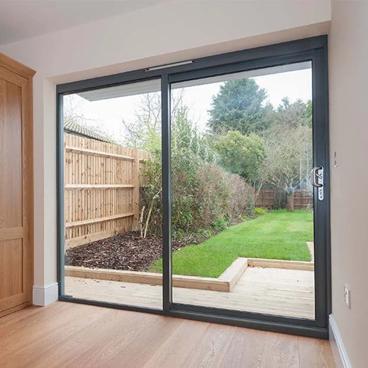 Temper Glass Stack Au Standard Aluminum Decoration Slide System Door