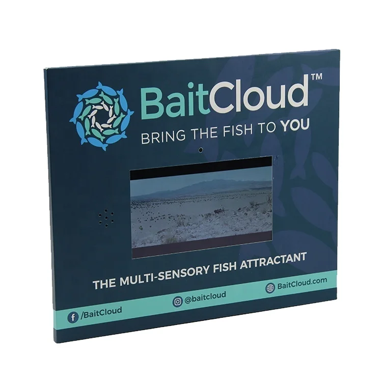 New design quality customised greeting promotional items lcd for marketing supplier business card gift   box video brochure