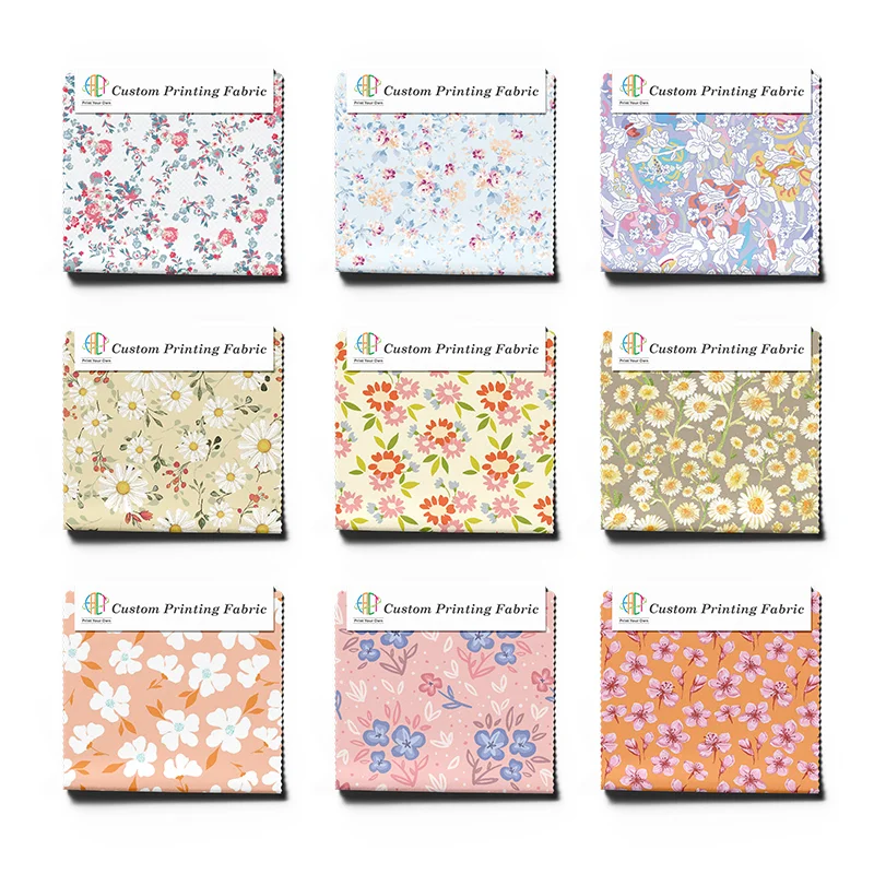 Variety Free Samples Digital Printed Cotton Fabric Liberty Tana Lawn for Dress