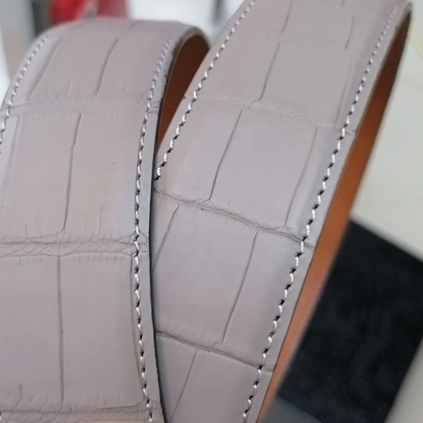 high quality luxury real leather belt nile crocodile skin brand belt men