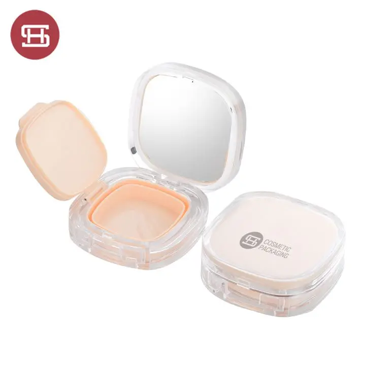 Акриловая квадратная Пустой Крем BB подушки сиденья чехол прессованные компактный 20g рассыпчатой пудры контейнер для косметики для макияжа