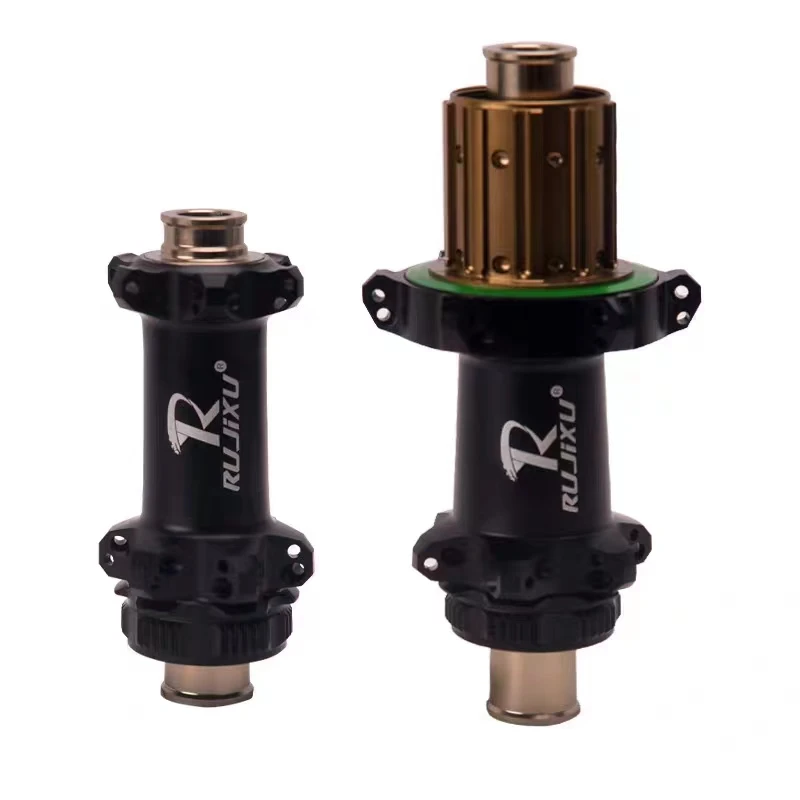 RUJIXU 690 Straight Mountain Bike Rear Disc Brake Freehub with 24 Holes Sealed Center Lock Ring and Bearings for Bicycle Hubs