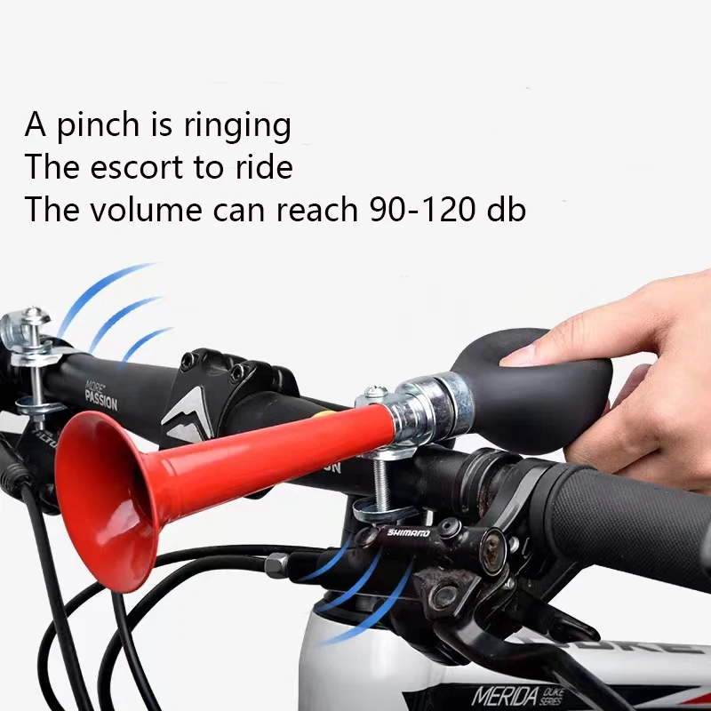 Wholesale Top Quality Colorful Cycling Handlebar Bike Air Horn straight horn Ring Bicycle Loud Bell