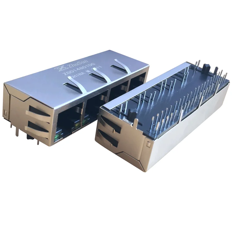Сделано в Китае 8P8C модульный разъем 1x4 порты и разъёмы RJ45 разъем