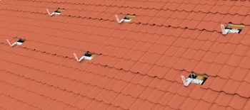 sus304 steel solar l foot tile roof hook mounting bracket  for pv solar panel