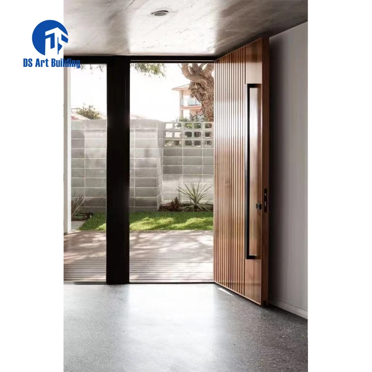 DS exterior door luxury entrance stainless steel entry security door aluminium pivot front doors for houses