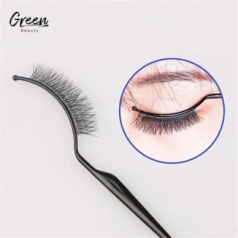 Custom logo acrylic eyelash displaying stand with fitter eyelash wand stick clear black plexiglass eyelash sticks testers