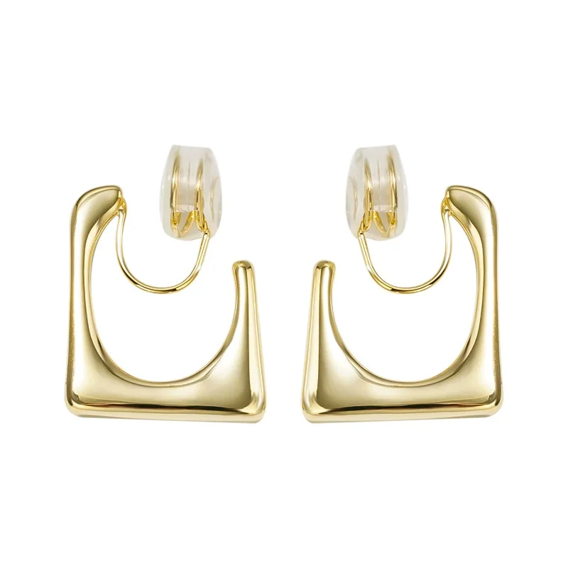 Glossy several  without piercing mosquito-repellent coil ear clip senior touch temperament all-match stud earrings tide