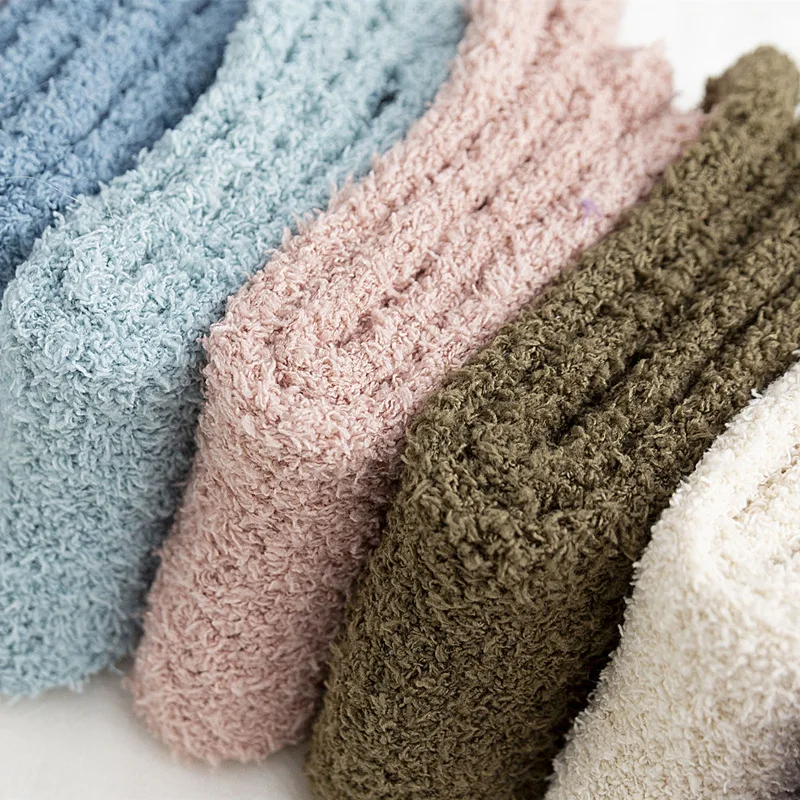 Fashion Woman Fluffy Fuzzy Warm Room Slipper Socks Warm Winter Women Indoor Sofa Sleep Fuzzy Floor socks