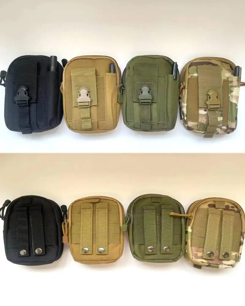 Outdoor Camping Hiking Accessory Pouch Men Mobile Phone Magazine EDC Waist Bag Waterproof Tactical Pouch Molle Bag