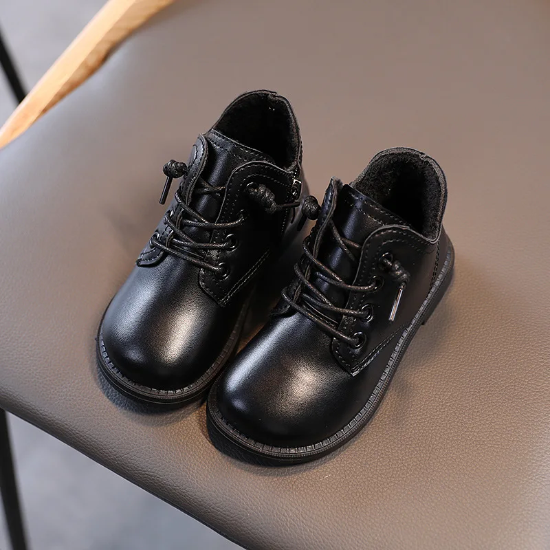 Новинка Осень-зима 2021, детская обувь с мягкой подошвой в Корейском стиле, оптовая продажа, теплые детские зимние ботинки для девочек