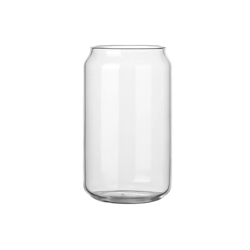 16oz Sippy Cup Manufacturer Drinkware Clear Frosted Sublimation Tumbler Drinking Beer Can Shaped Glass Cold Cups Glasses Tumbler