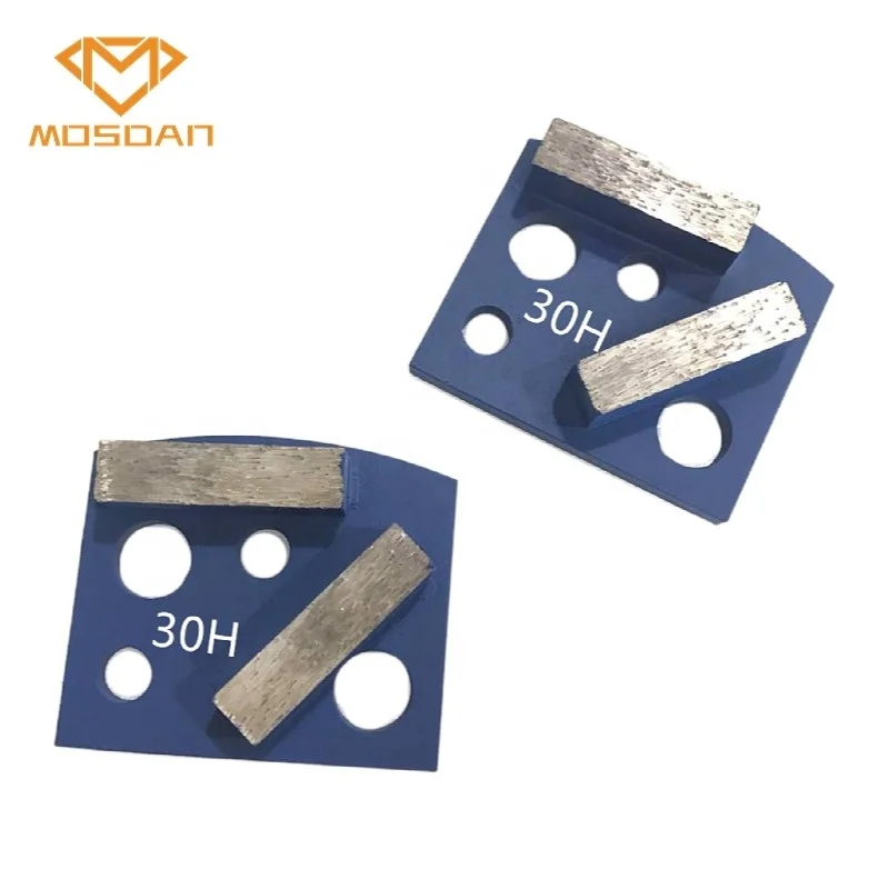 Polar Magnetic Concrete Double Bars Diamond Grinding Plates for Ronlon Innovetech