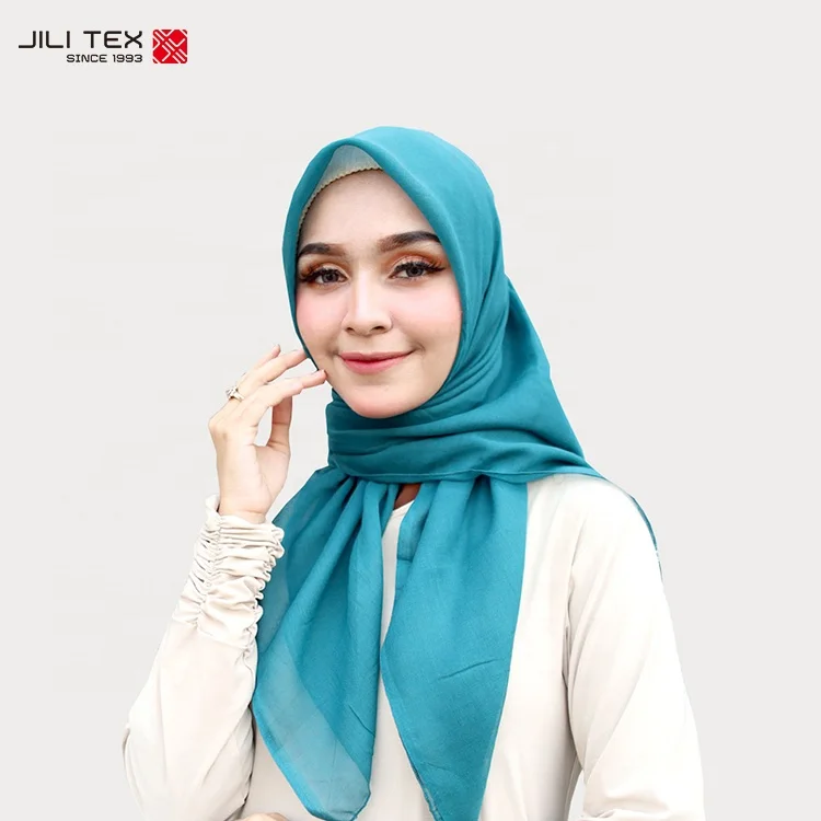 wholesale turkish islamic muslim hijabs fashion 3 layer voile soie de medine hijab scarfs for women stylish
