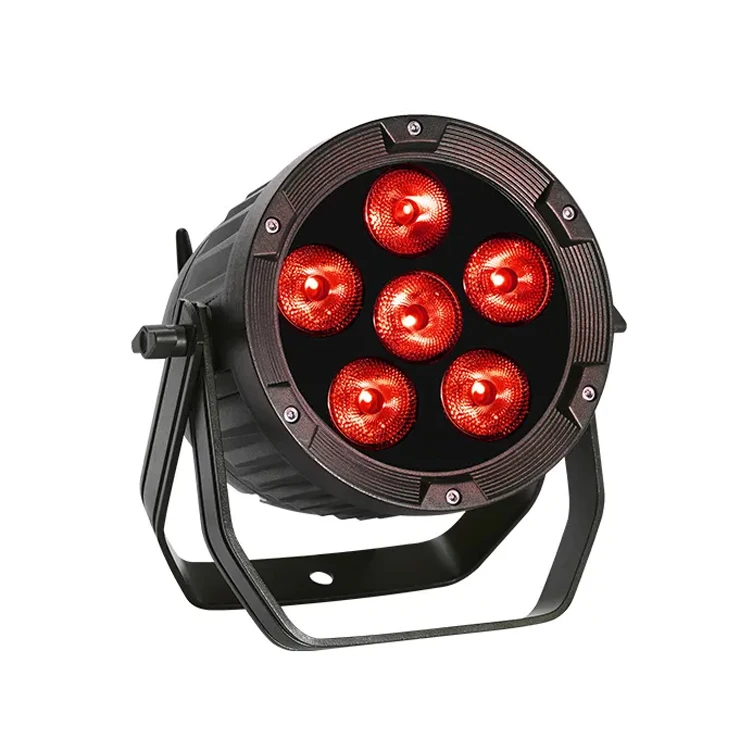 Outdoor 6X15W Rgbwa Uv 6In1 Ip65 Waterproof Wireless Battery Led Par Light For Garden