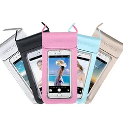TPU Waterproof Phone Case Cover for Cell Phone Touchscreen Mobile Water Proof Pouch Bag With Strap for iPhones