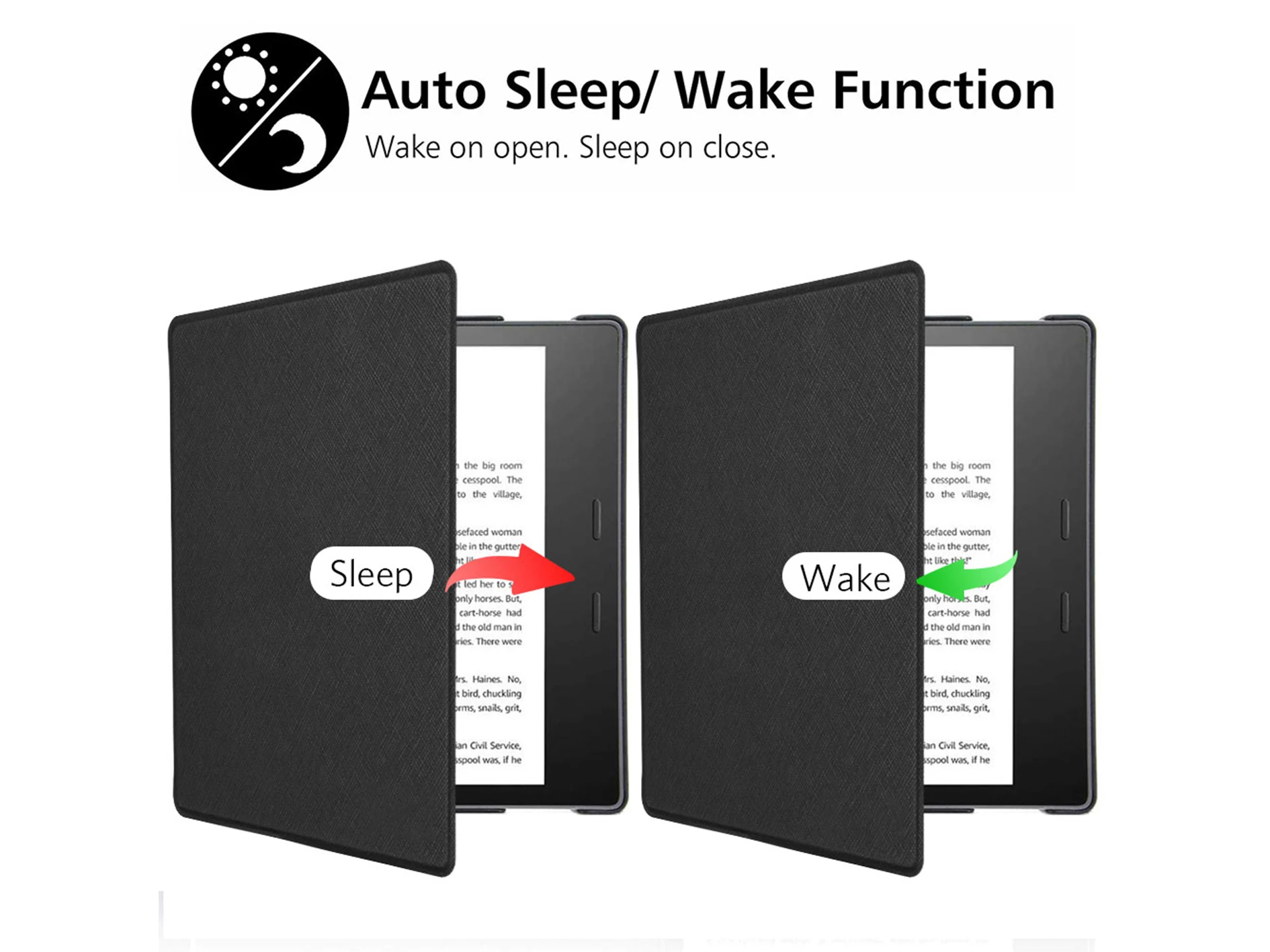 
Slim Fit Stand Cover case Support Hands Free Reading with Auto Wake Sleep for amazon kindle oasis electron book 