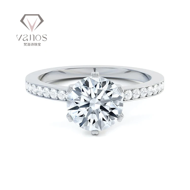 Оригинальное кольцо из белого золота с бриллиантами 18 карат, сертифицированное иги CVD, настоящее обручальное кольцо с бриллиантами для лаборатории вечности HPHT, Прекрасные Ювелирные украшения