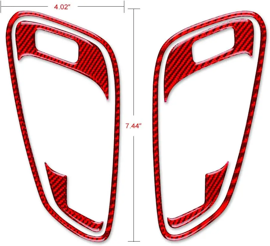 Carbon Fiber Car Door Handle Frame Sticker Interior Trim for Chevrolet Colorado GMC Canyon 2015-2020 New creative modification