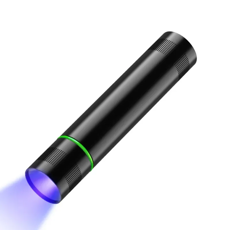 Black Filter AA Battery Powered Small 365nm UV Lights Portable Mini Black Light Flashlight Detector Ultraviolet Flashlight