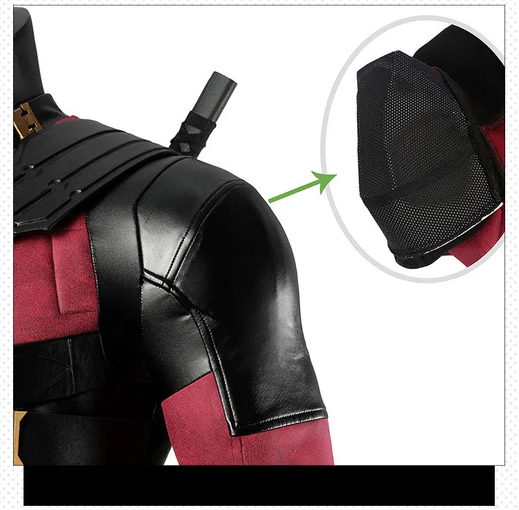 Factory Supply Realistic Party Cosplay Dead Pool 3 Wade Wilson Costume Wearable Suit