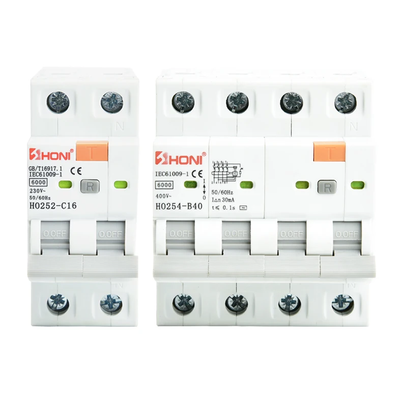 cheap price 2P 4P 10KA b 16A 32A C40A 30mA mcb 6ka rcbo electric miniature  circuit breaker