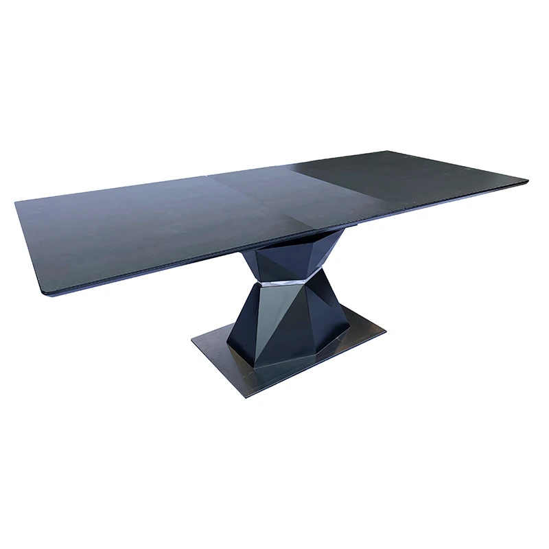 Modern living room furniture sintered stone dining tables and chairs set marble top dining table for home