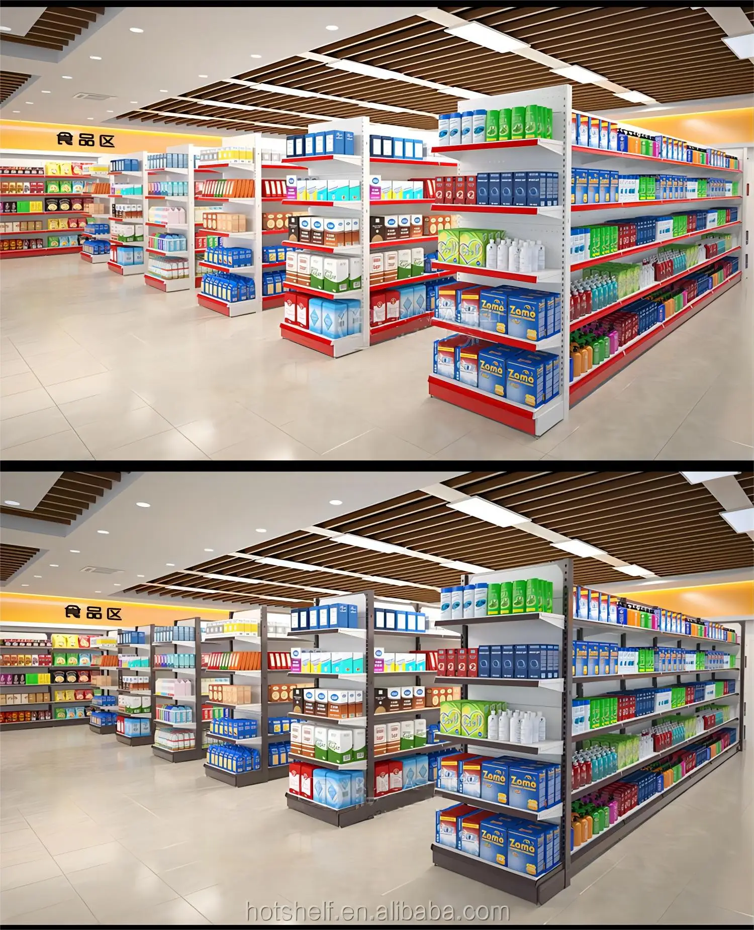 Supermarket Grocery Store Clear Display Plastic Channel Tag Label Holder Shelf Price Strip