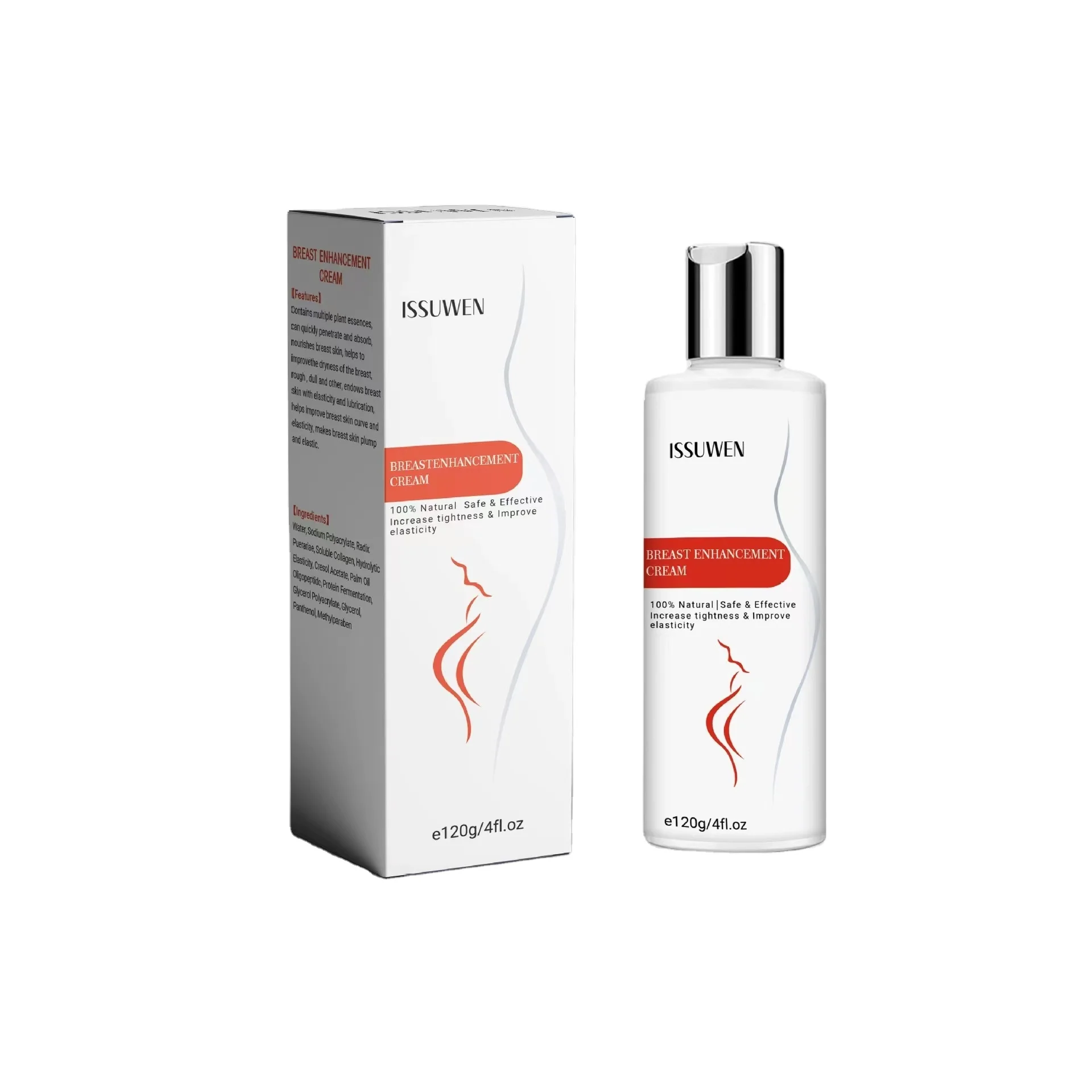 Herbal Breast Enlargement Cream Collagen Hyaluronic Acid Tightening Big Boobs Enhancer Massage Size Up  Care