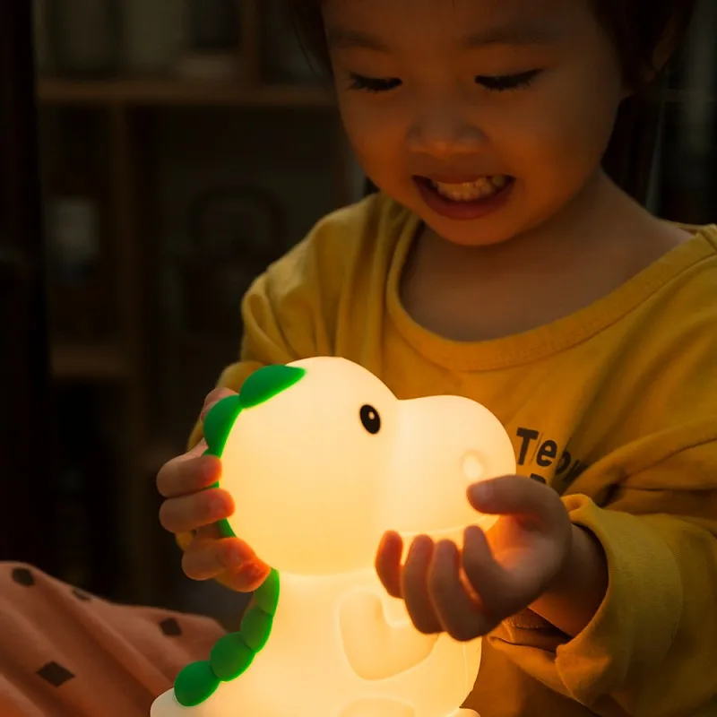 BETTER Kids Animal LED Sleep Light Dinosaur Pat Lamp Nursery Night light Silicone Night Lamp For Baby