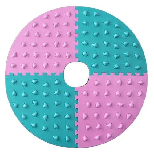 
Multicolor foot massage mat eva foam interlocking puzzle floor mat 