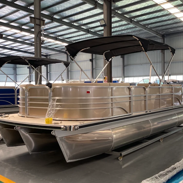 Лодка понтонная Allsea Allux 21ft трехтрубчатая лодка для отдыха на