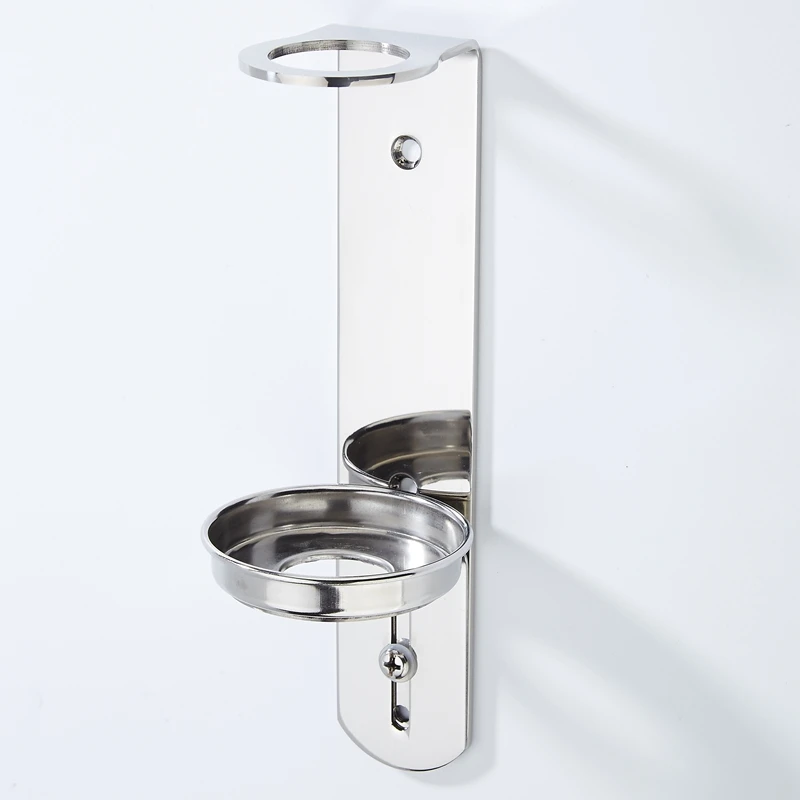New Hot Selling Wall-mounted Stainless Steel Mirror Polished Liquid Bottle Bracket Hotel Soap Holder Sanitizer Dispenser Rack